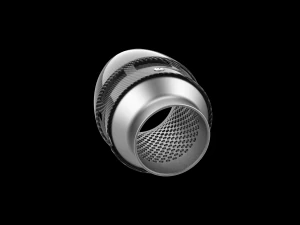 Exhaust Muffler Tip with Carbon Cover 3D Print Model