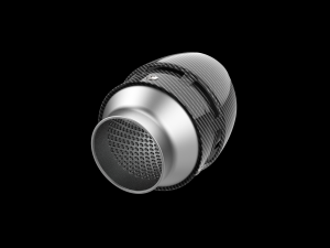 Exhaust Muffler Tip with Carbon Cover 3D 打印模型