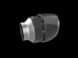 Exhaust Muffler Tip with Carbon Cover 3D Print Model