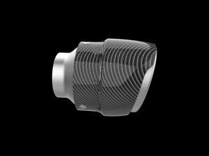 Exhaust Muffler Tip with Carbon Cover 3D Print Model