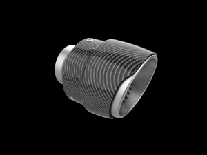Exhaust Muffler Tip with Carbon Cover 3D 打印模型