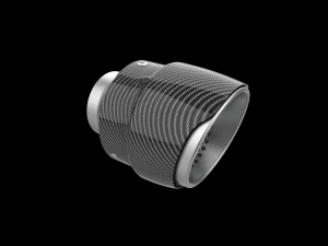 Exhaust Muffler Tip with Carbon Cover 3D Print Model