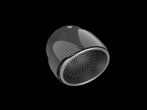 Exhaust Muffler Tip with Carbon Cover 3D Print Model