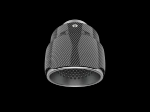 Exhaust Muffler Tip with Carbon Cover 3D Print Model