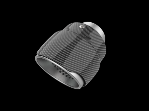 Exhaust Muffler Tip with Carbon Cover 3D 打印模型