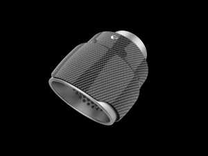 Exhaust Muffler Tip with Carbon Cover 3D Print Model
