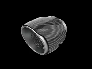 Exhaust Muffler Tip with Carbon Cover 3D Print Model