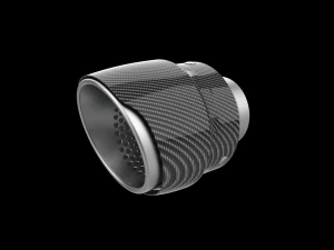 Exhaust Muffler Tip with Carbon Cover 3D Print Model