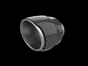 Exhaust Muffler Tip with Carbon Cover 3D Print Model
