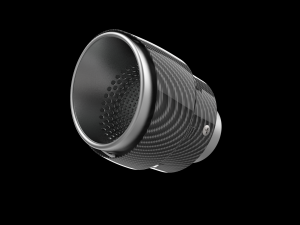Exhaust Muffler Tip with Carbon Cover 3D 打印模型