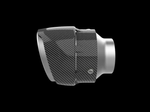Exhaust Muffler Tip with Carbon Cover 3D Print Model