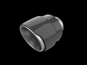 Exhaust Muffler Tip with Carbon Cover 3D Print Model