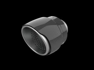 Exhaust Muffler Tip with Carbon Cover 3D 打印模型