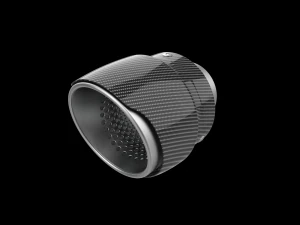 Exhaust Muffler Tip with Carbon Cover 3D Print Model