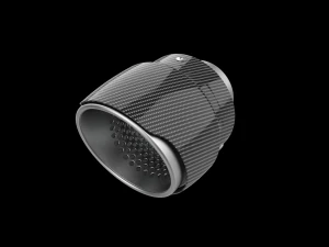 Exhaust Muffler Tip with Carbon Cover 3D Print Model