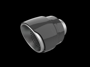 Exhaust Muffler Tip with Carbon Cover 3D 打印模型