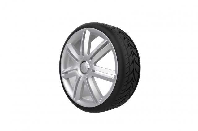 Audi A3 S3 Car Wheel Rim 3D प्रिंट मॉडल .c4d .max .obj .3ds .fbx .stl .blend 