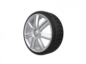 아우디 A3 S3 자동차 휠 림 3D 프린트 모델