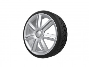 Audi A3 S3 Car Wheel Rim 3D प्रिंट मॉडल