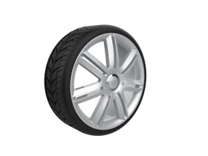 Audi A3 S3 Car Wheel Rim 3D Print Model