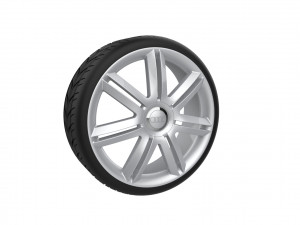 Audi A3 S3 Car Wheel Rim 3D प्रिंट मॉडल