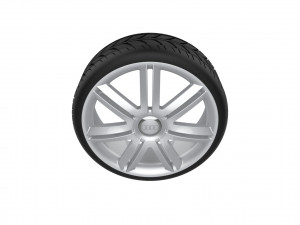 Audi A3 S3 Car Wheel Rim 3D प्रिंट मॉडल