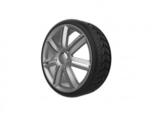 Audi A3 S3 Car Wheel Rim 3D प्रिंट मॉडल
