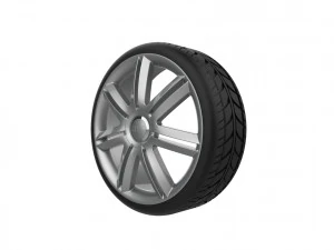 Audi A3 S3 Car Wheel Rim 3D Print Model