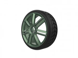 Audi A3 S3 Car Wheel Rim 3D Print Model