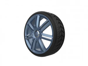 Audi A3 S3 Car Wheel Rim 3D Print Model
