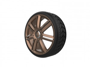 Audi A3 S3 Car Wheel Rim 3D प्रिंट मॉडल