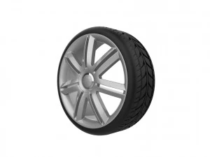 Audi A3 S3 Car Wheel Rim 3D Print Model