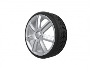 Audi A3 S3 Car Wheel Rim 3D प्रिंट मॉडल