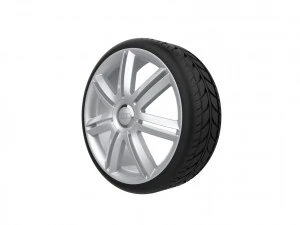 Audi A3 S3 Car Wheel Rim 3D Print Model