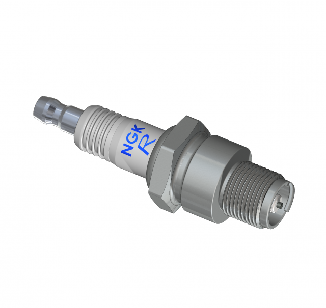 NGK Spark plug Modèles 3D en vedette .c4d .max .obj .3ds .fbx .stl .blend 
