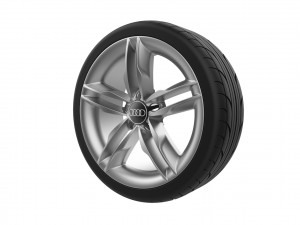 Audi Car Wheel Rim 3D Print Model