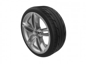 Audi Car Wheel Rim 3D Print Model