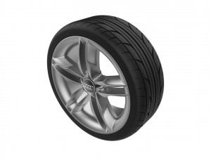 Audi Car Wheel Rim 3D Print Model