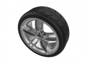 Audi Car Wheel Rim 3D Print Model