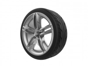 Audi Car Wheel Rim 3D Print Model