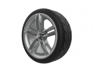Audi Car Wheel Rim 3D Print Model