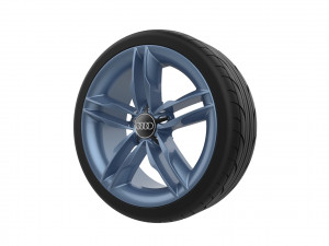 Audi Car Wheel Rim 3D Print Model