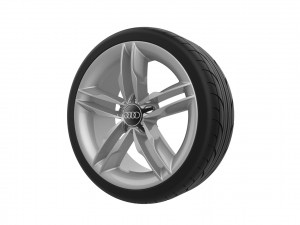 Audi Car Wheel Rim 3D Print Model