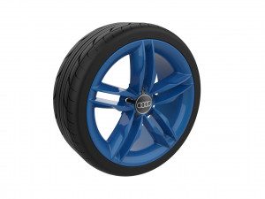 Audi Car Wheel Rim 3D Print Model