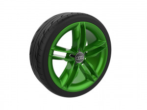 Audi Car Wheel Rim 3D Print Model