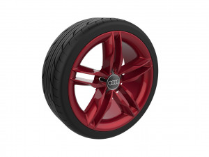 Audi Car Wheel Rim 3D Print Model