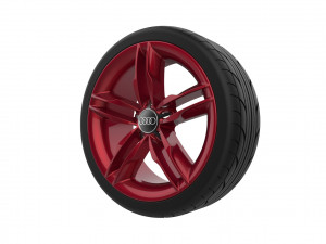 Audi Car Wheel Rim 3D Print Model