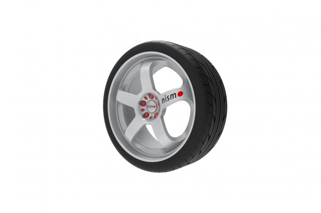 Nismo Car Wheel Rim Model do druku 3D .c4d .max .obj .3ds .fbx .stl .blend 