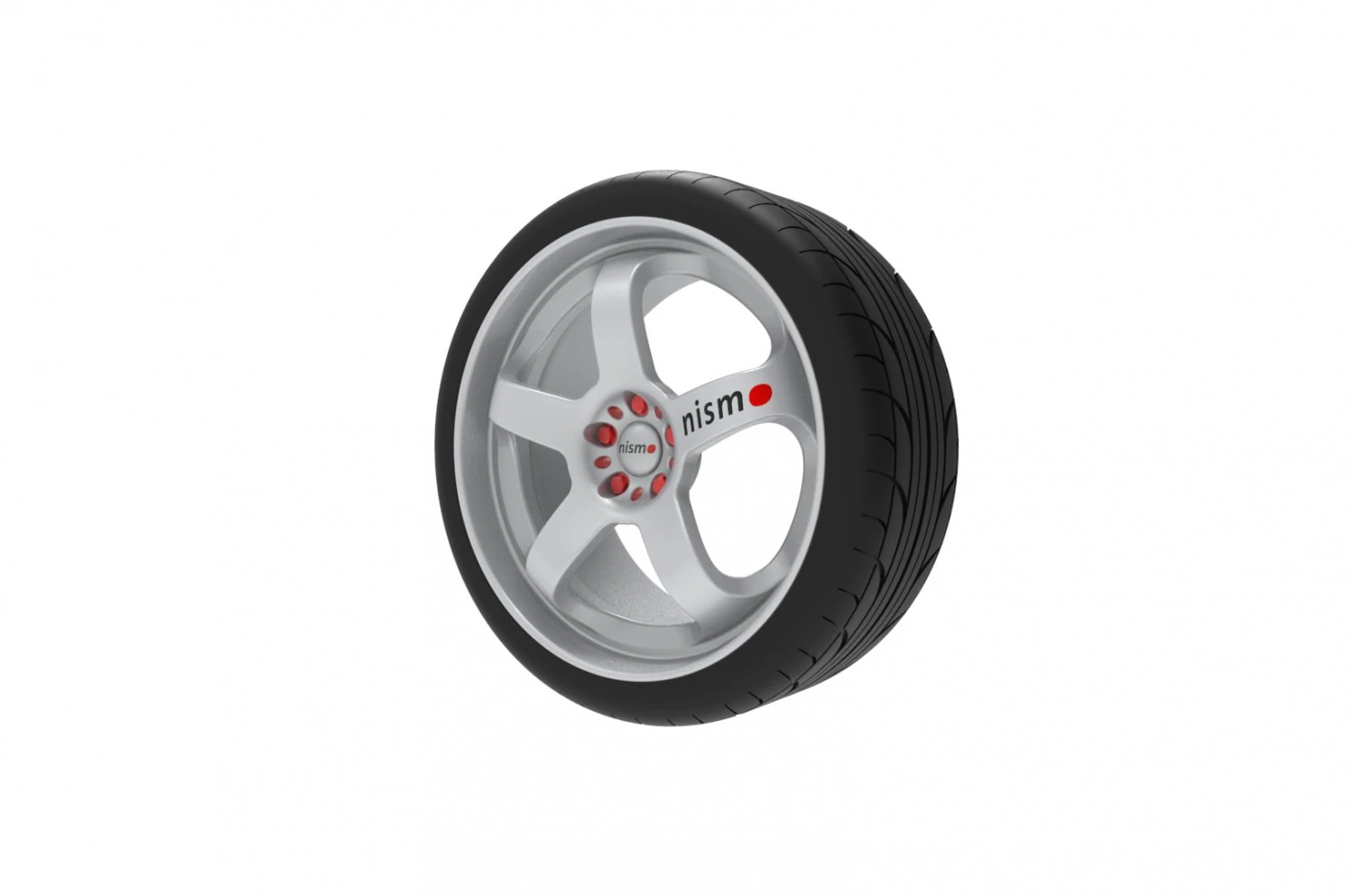 Nismo Car Wheel Rim 3D Print Model .c4d .max .obj .3ds .fbx .stl .blend 