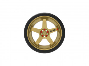 Nismo Car Wheel Rim Model do druku 3D